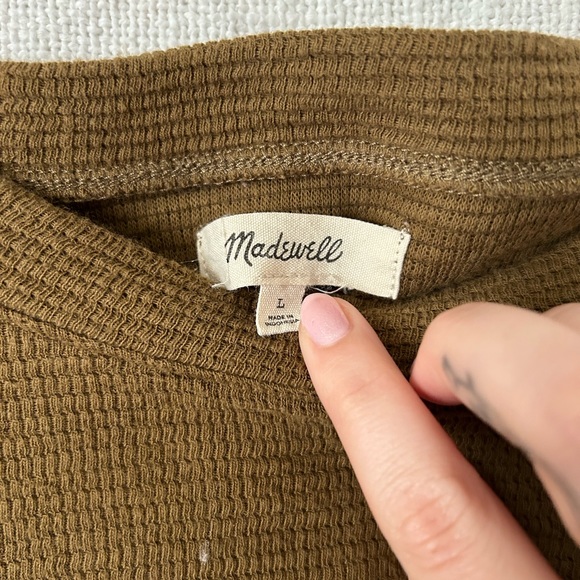 Madewell Bubble Sleeve Textured Shirt - Picture 4 of 4